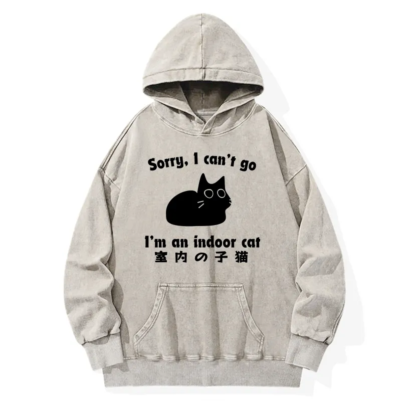 Tokyo-Tiger Indoor Kitten Washed Hoodie