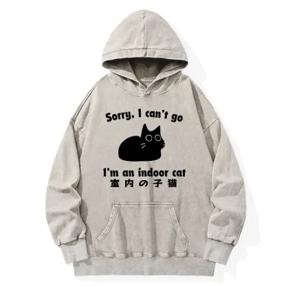 Tokyo-Tiger Indoor Kitten Washed Hoodie