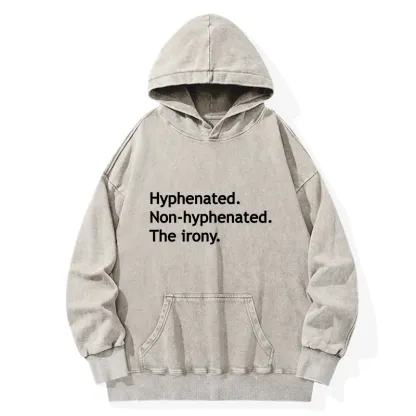 Tokyo-Tiger Hyphenated Funny Washed Hoodie