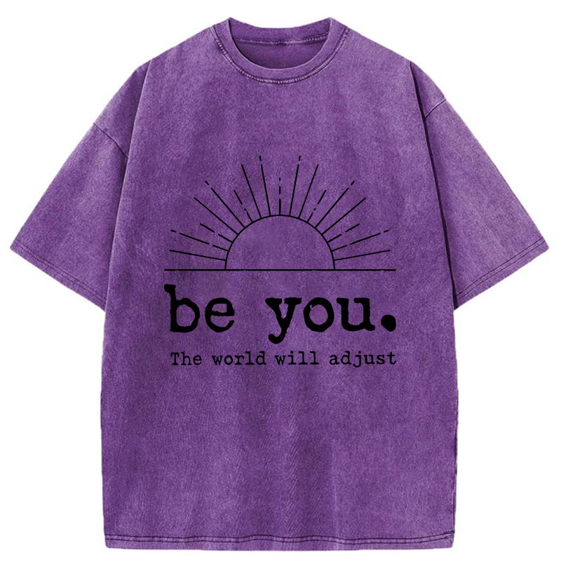 Tokyo-Tiger Be You The World Will Adjust Washed T-Shirt