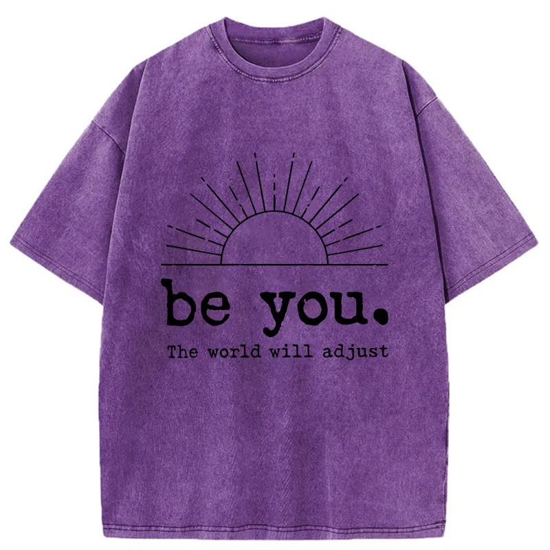 Tokyo-Tiger Be You The World Will Adjust Washed T-Shirt
