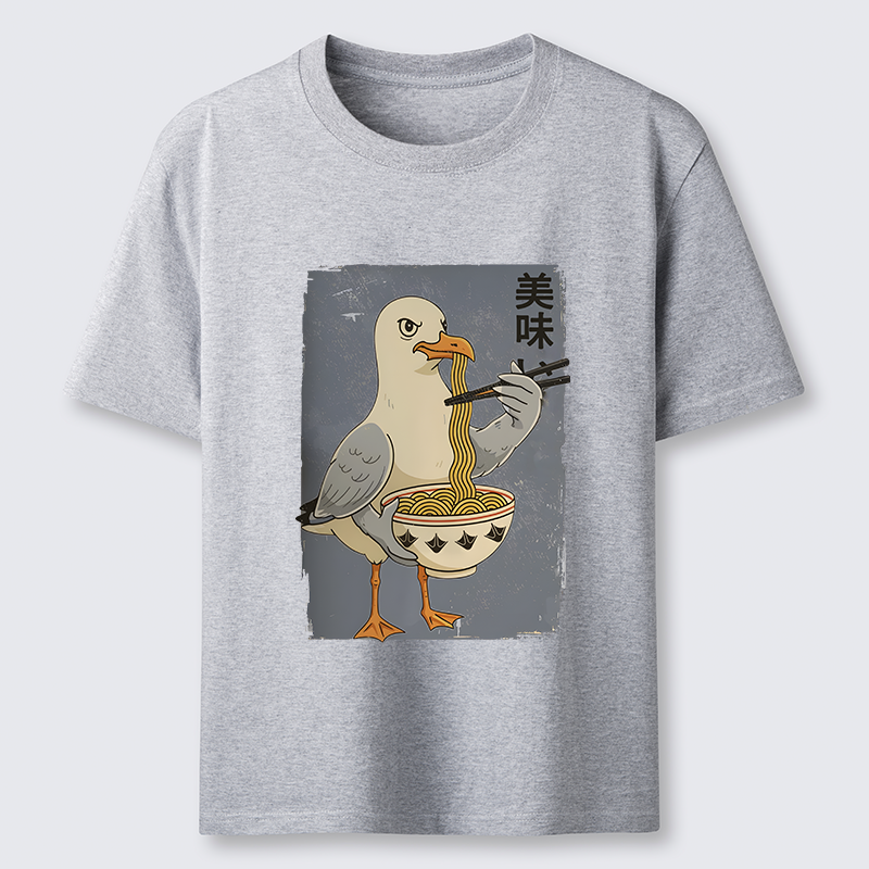 Tokyo-Tiger Pigeons Eating Ramen Classic T-Shirt
