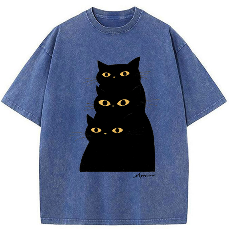 Tokyo-Tiger Three Of A Kind Washed T-Shirt