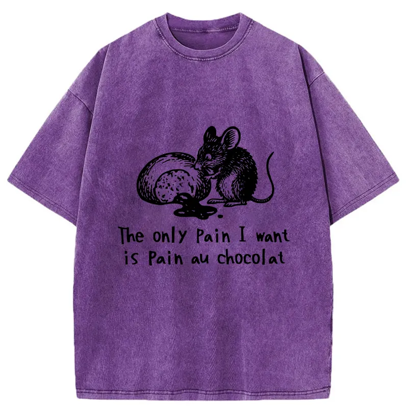 Tokyo-Tiger Chocolat Chocolate Bread Washed T-Shirt