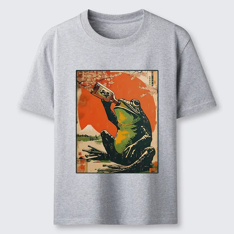 Tokyo-Tiger Frog Drinking Beer Classic T-Shirt
