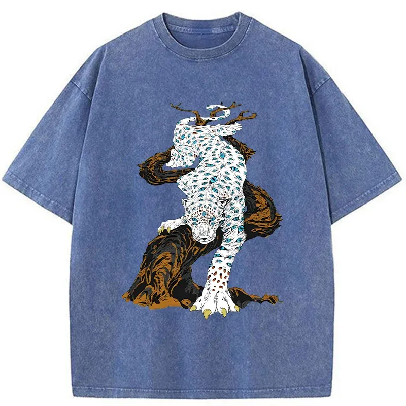 Tokyo-Tiger Many-eyed Tiger Monster Washed T-Shirt
