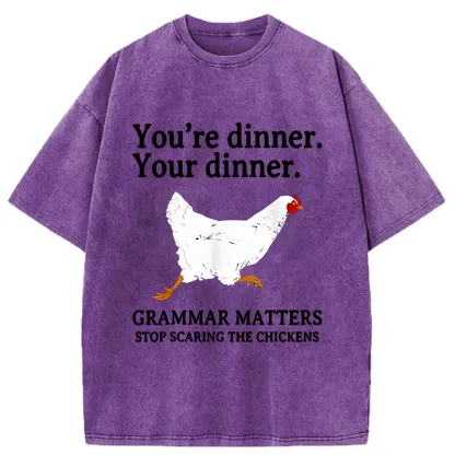 Tokyo-Tiger Don't Scare The Chickens Washed T-Shirt