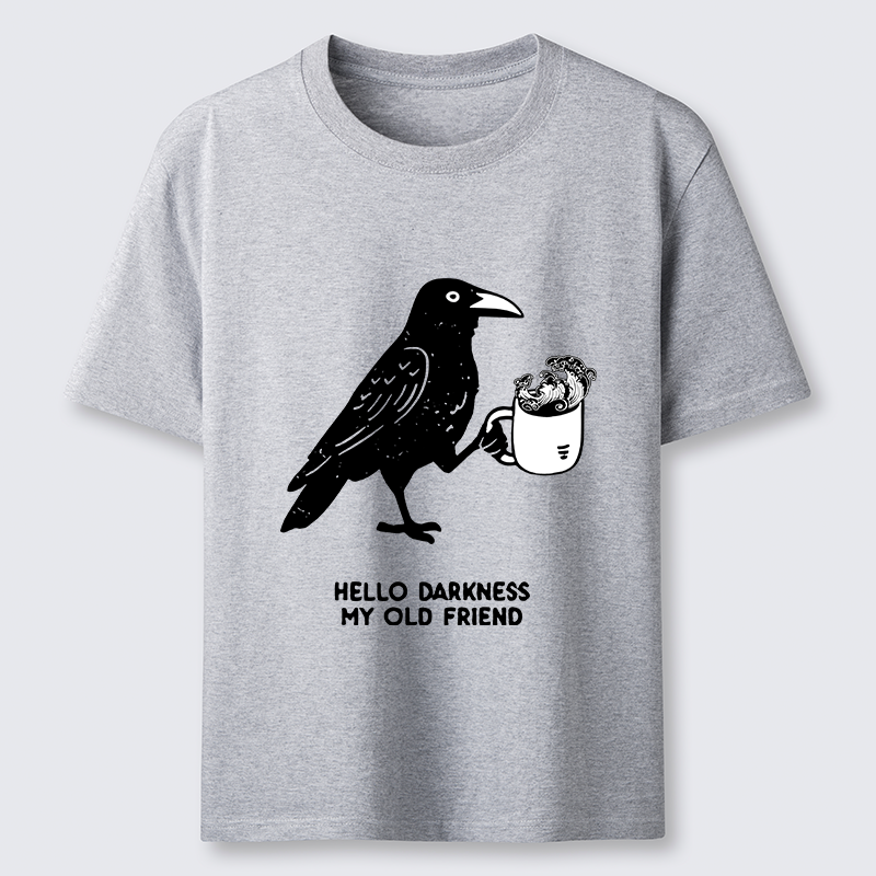 Tokyo-Tiger Crow Drinking Black Coffee Funny Classic T-Shirt