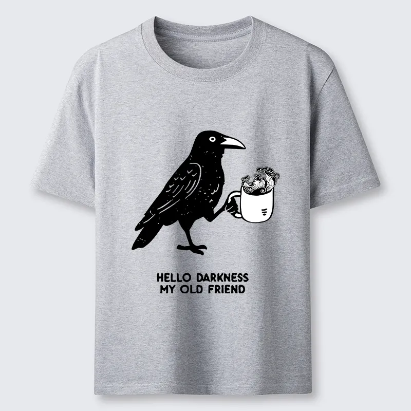 Tokyo-Tiger Crow Drinking Black Coffee Funny Classic T-Shirt
