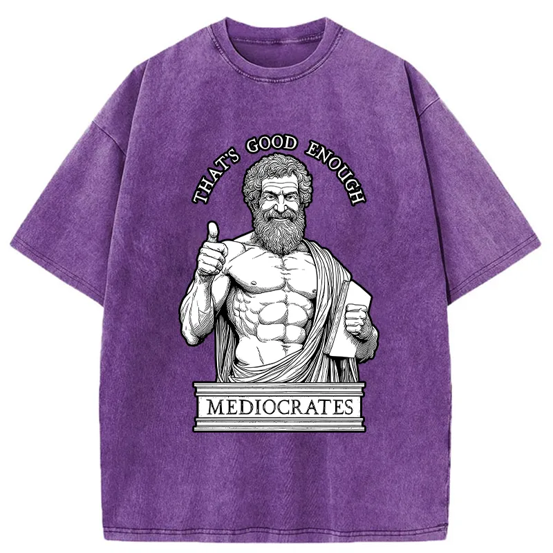 Tokyo-Tiger Humorous Ancient Philosopher Washed T-Shirt