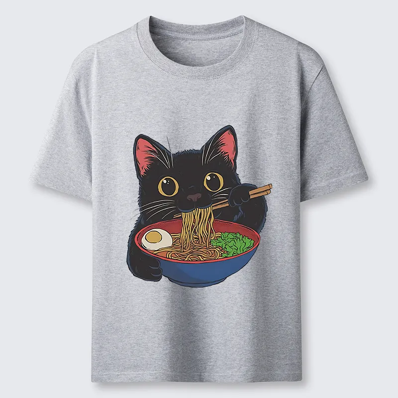 Tokyo-Tiger Black Cat Ate Japan Ramen Classic T-Shirt