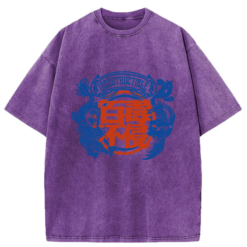 Tokyo-Tiger Indestructible Kanji Washed T-Shirt