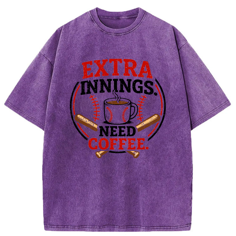 Tokyo-Tiger Extra Innings, Need Coffee Washed T-Shirt