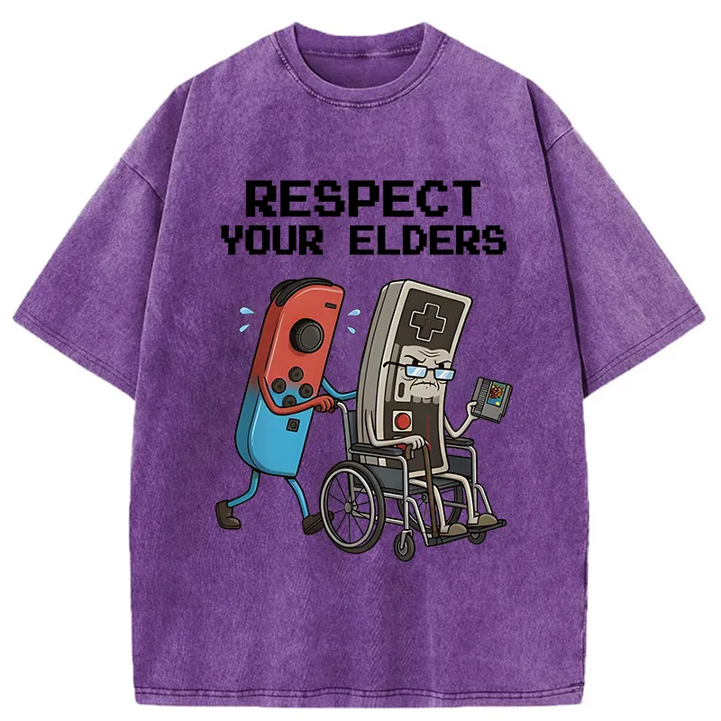 Tokyo-Tiger Respect Your Elders Washed T-Shirt