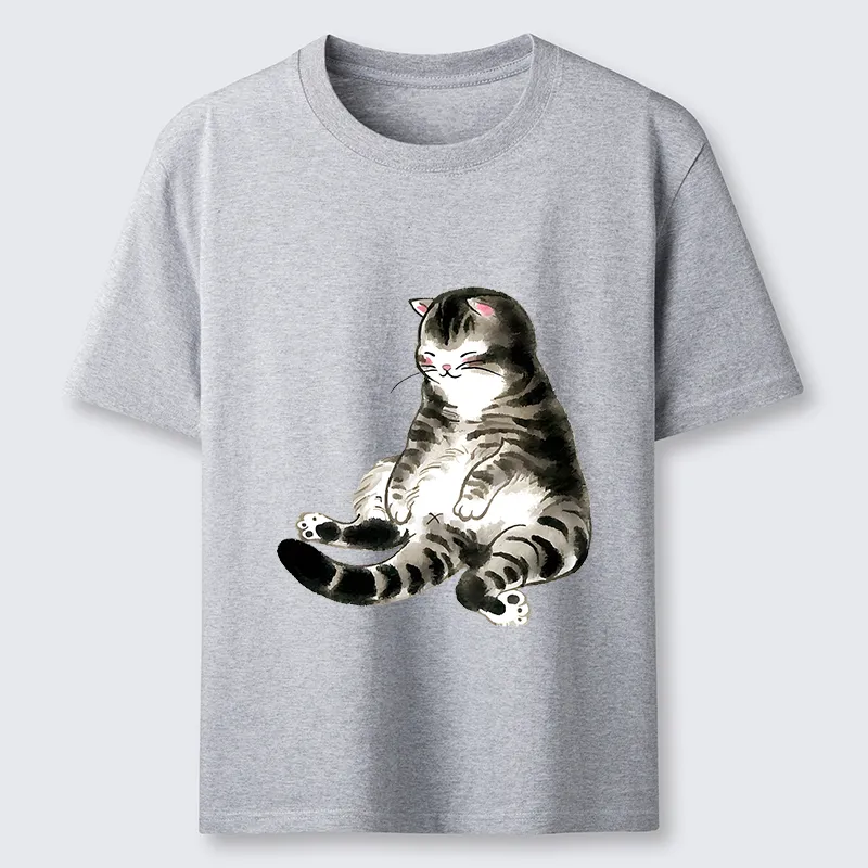 Tokyo-Tiger Ink Painting Cute Cat Classic T-Shirt
