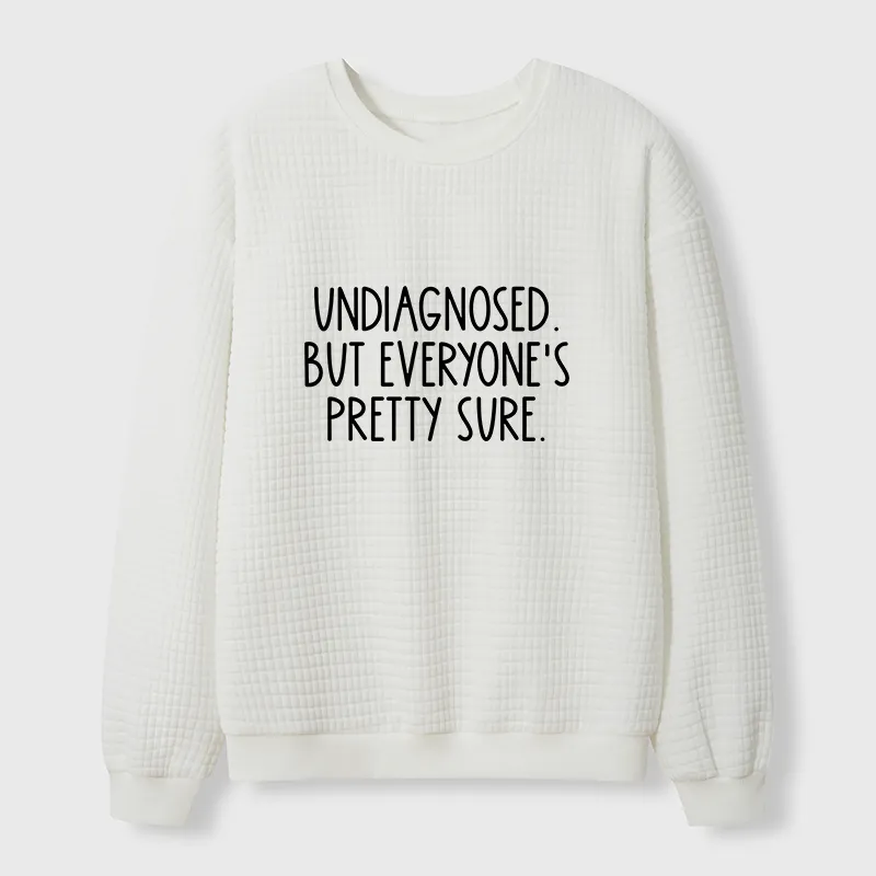 Tokyo-Tiger Self-diagnosed Illness Funny Waffle Sweatshirt