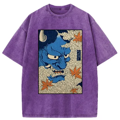 Tokyo-Tiger Japanese Demons Washed T-Shirt
