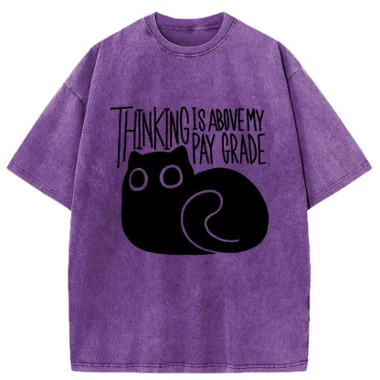 Tokyo-Tiger Thinking Crash Cat Washed T-Shirt