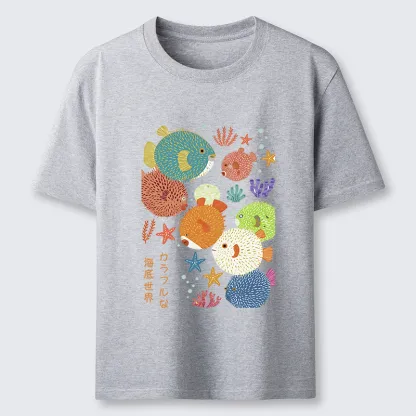 Tokyo-Tiger Japanese Fish Kanji Classic T-Shirt