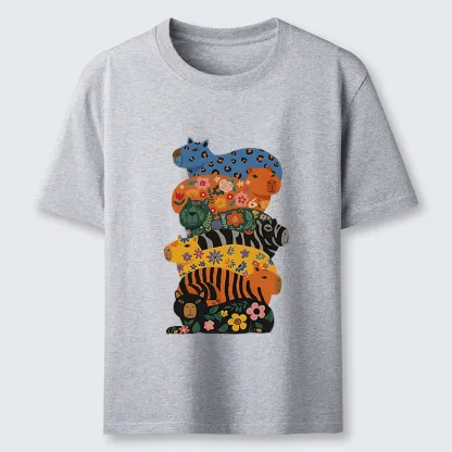 Tokyo-Tiger Cute Colorful Capybaras Classic T-Shirt