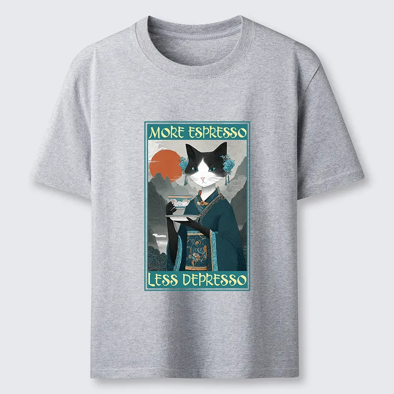 Tokyo-Tiger The Zen Barista Cat Classic T-Shirt