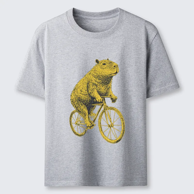 Tokyo-Tiger Funny Capybara On A Bike Classic T-Shirt