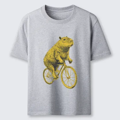 Tokyo-Tiger Funny Capybara On A Bike Classic T-Shirt