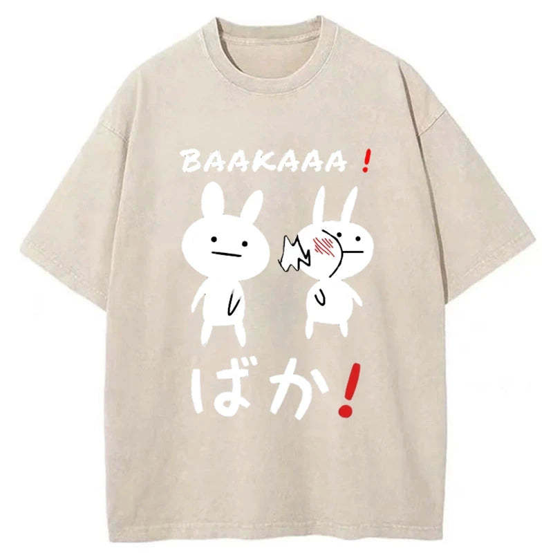 Tokyo-Tiger Anime Baka Manga Slap Washed T-Shirt