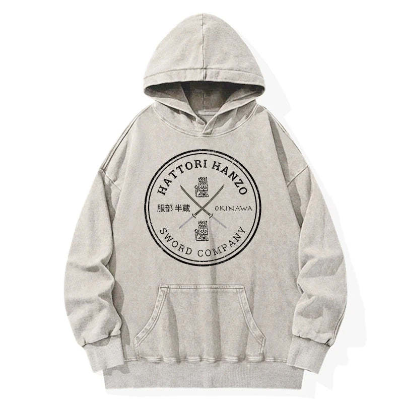 Tokyo-Tiger Hattori Hanzo Sword Company Washed Hoodie Sale