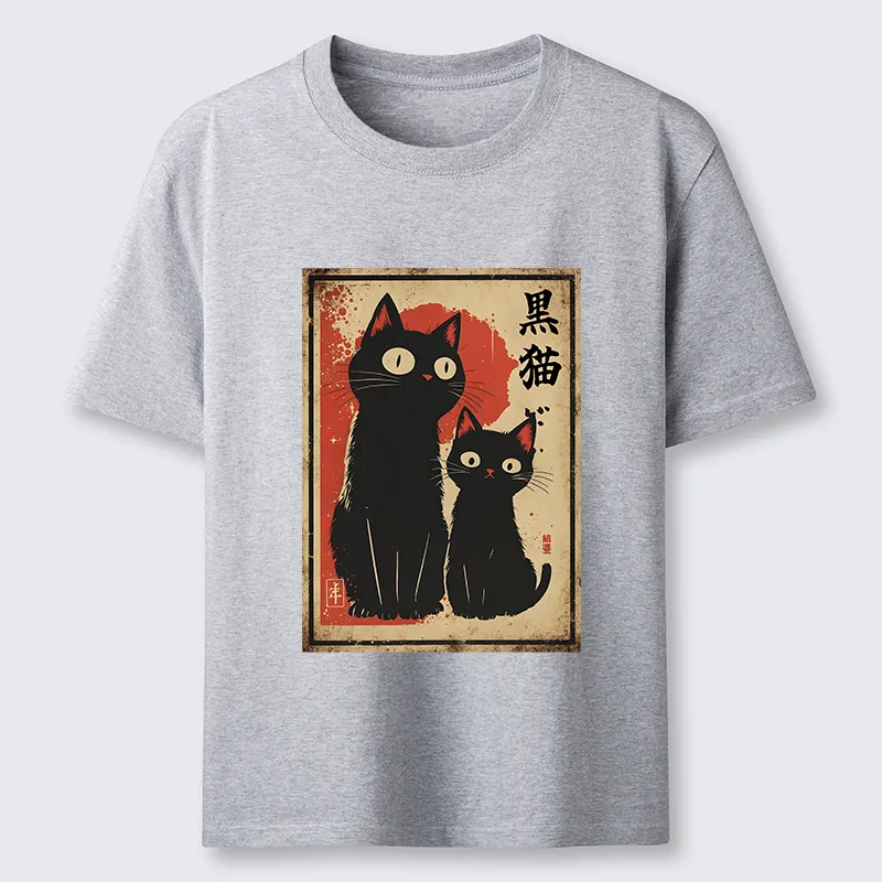 Tokyo-Tiger Two Black Cats Classic T-Shirt
