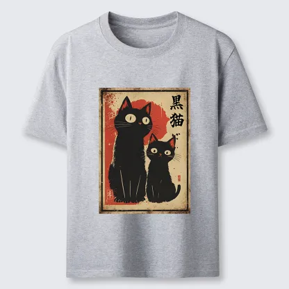 Tokyo-Tiger Two Black Cats Classic T-Shirt