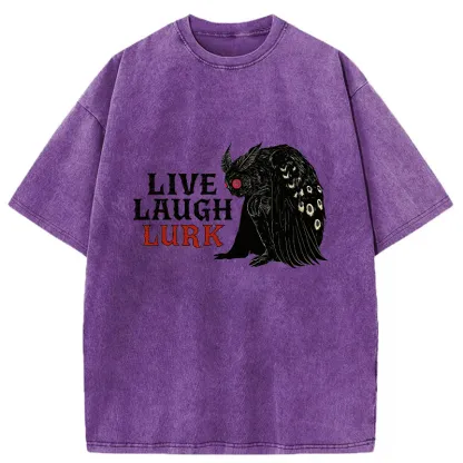 Tokyo-Tiger Mothman In The Shadows Washed T-Shirt