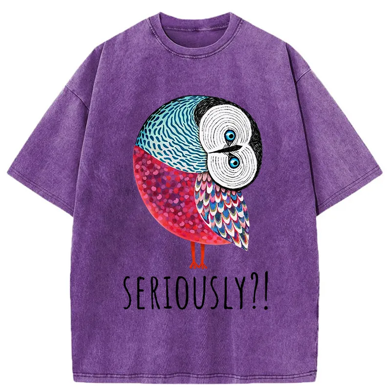 Tokyo-Tiger Bird's Question Washed T-Shirt