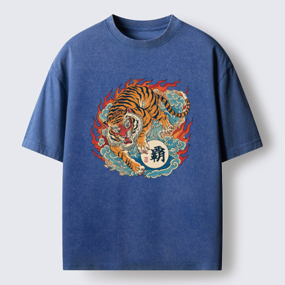 Tokyo-Tiger Tiger Of The Burning Sky Washed T-Shirt