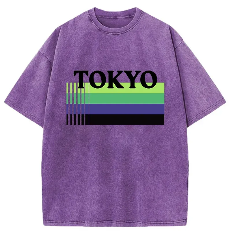 Tokyo-Tiger Retro Tokyo Washed T-Shirt