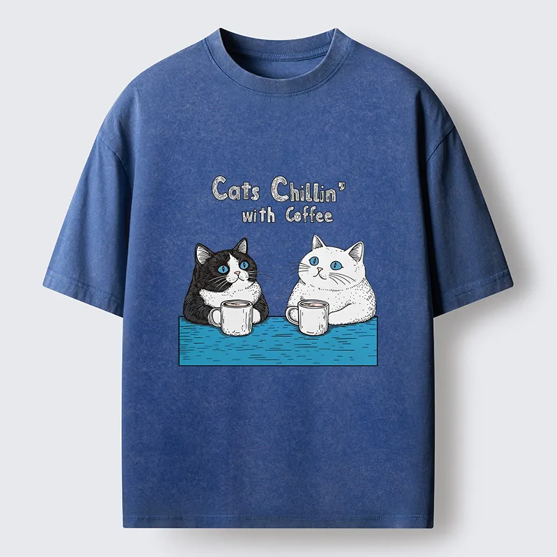 Tokyo-Tiger Leisure Time Washed T-Shirt