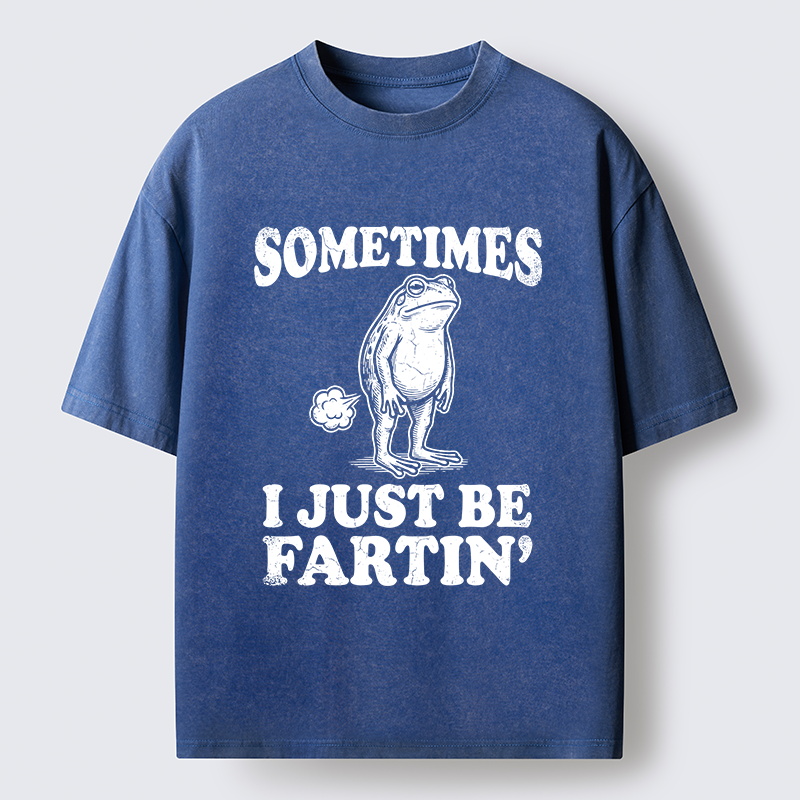 Tokyo-Tiger Farting Frog Washed T-Shirt