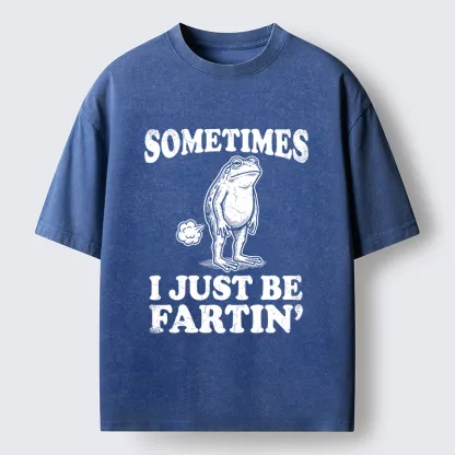 Tokyo-Tiger Farting Frog Washed T-Shirt