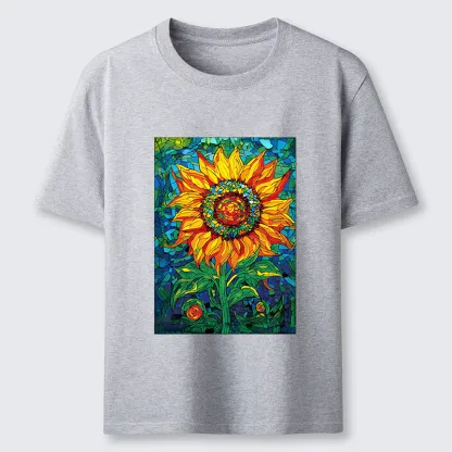 Tokyo-Tiger Colorful Art Sunflower Classic T-Shirt