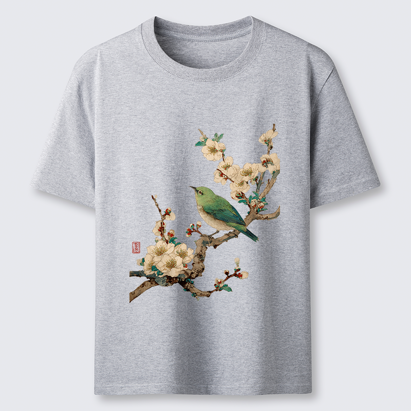 Tokyo-Tiger Perched In Bloom Classic T-Shirt