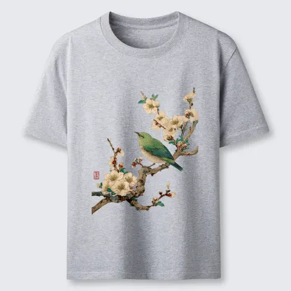 Tokyo-Tiger Perched In Bloom Classic T-Shirt