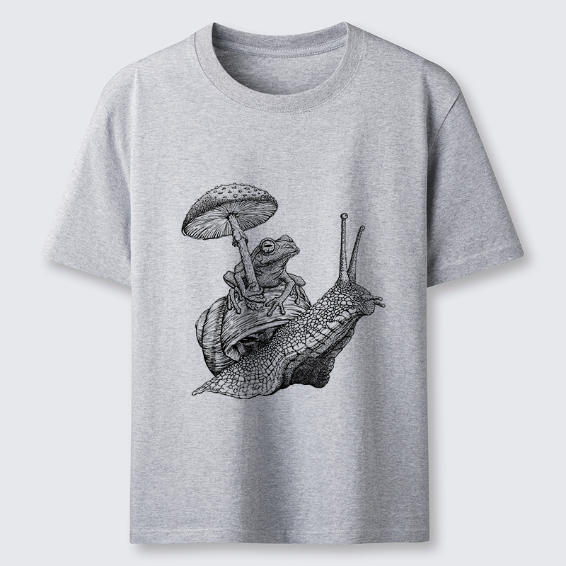 Tokyo-Tiger Snail Is Carrying A Frog On Its Back Classic T-Shirt