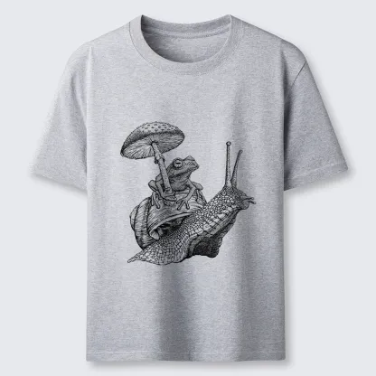 Tokyo-Tiger Snail Is Carrying A Frog On Its Back Classic T-Shirt