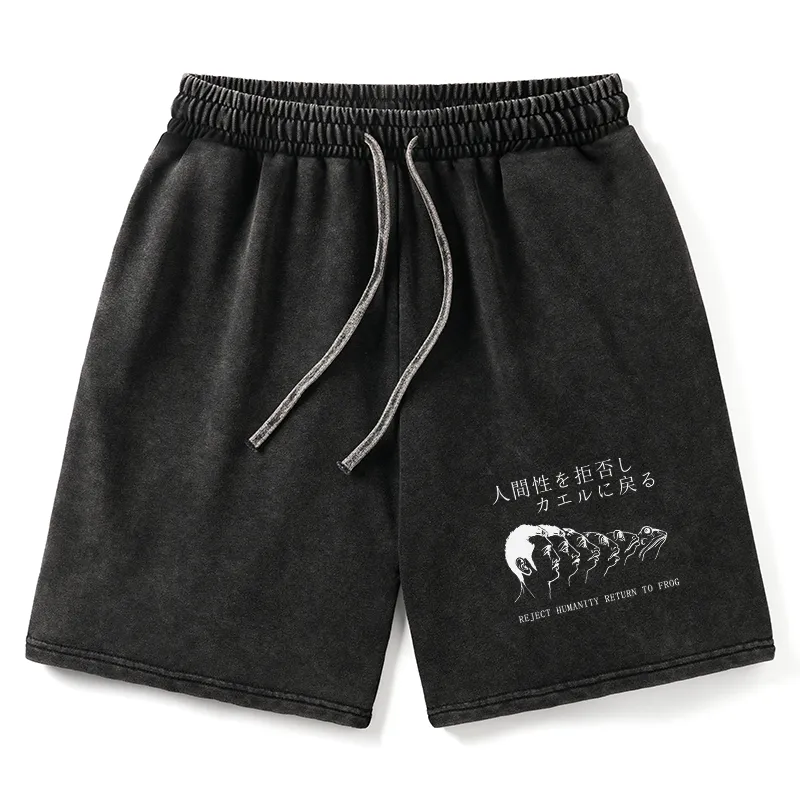 Tokyo-Tiger Return To Frog Washed Shorts