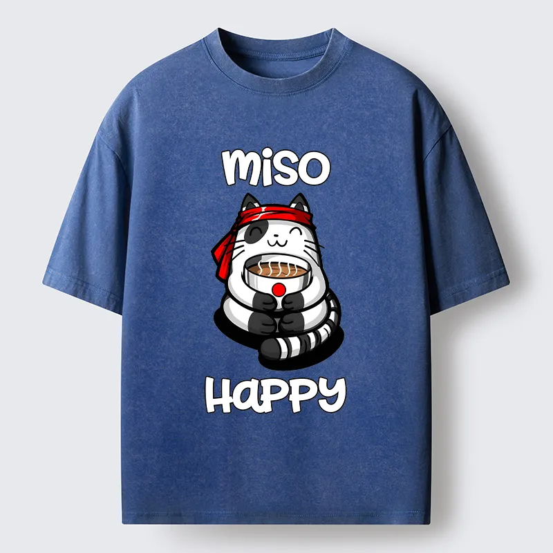 Tokyo-Tiger I‘m So Happy Washed T-Shirt