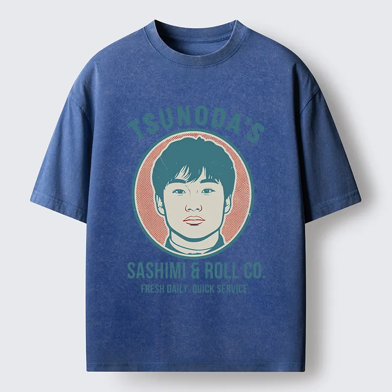 Tokyo-Tiger Sashimi & Roll Co. Washed T-Shirt