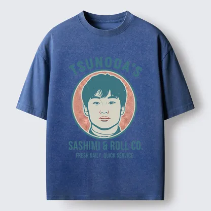 Tokyo-Tiger Sashimi & Roll Co. Washed T-Shirt