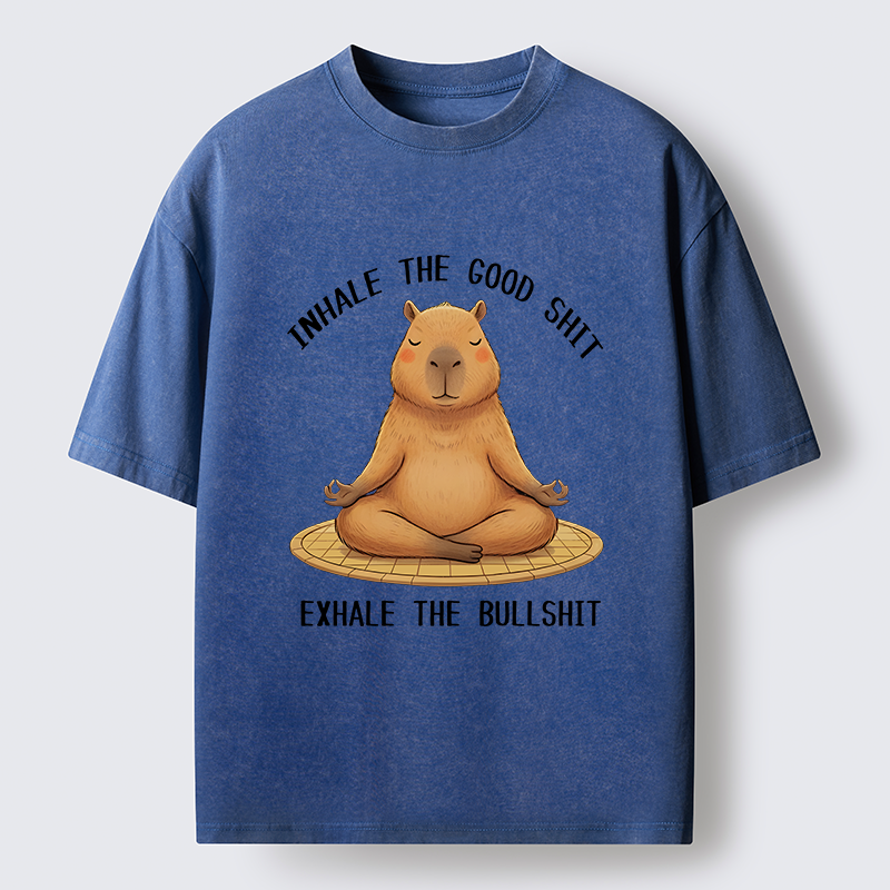 Tokyo-Tiger Zen Breathing Washed T-Shirt