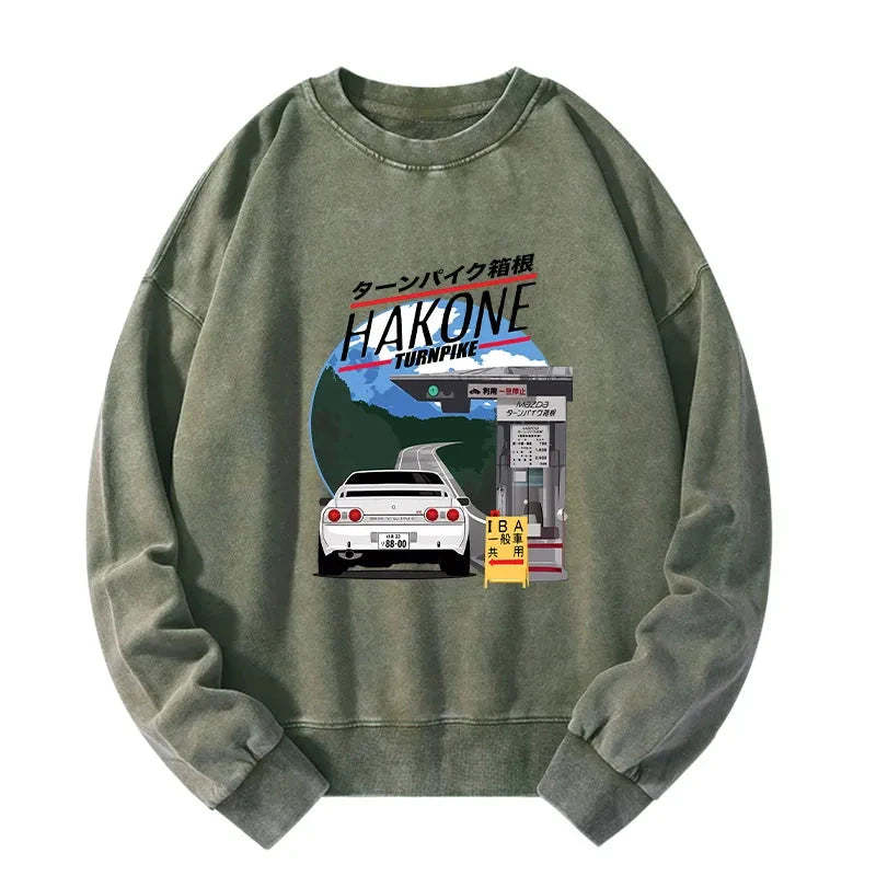 Tokyo-Tiger Hakone Nissan Skyline R32 JDM Washed Sweatshirt