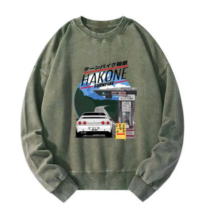 Tokyo-Tiger Hakone Nissan Skyline R32 JDM Washed Sweatshirt